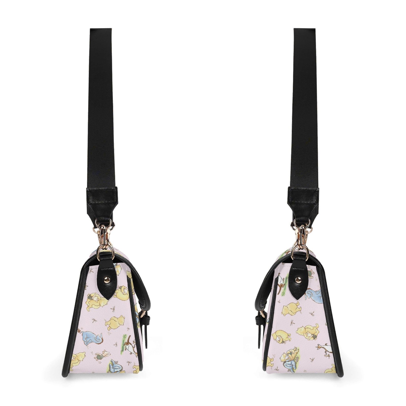 Pink Winnie the Pooh Mini Crossbody Bag with a Buckle - Image 5