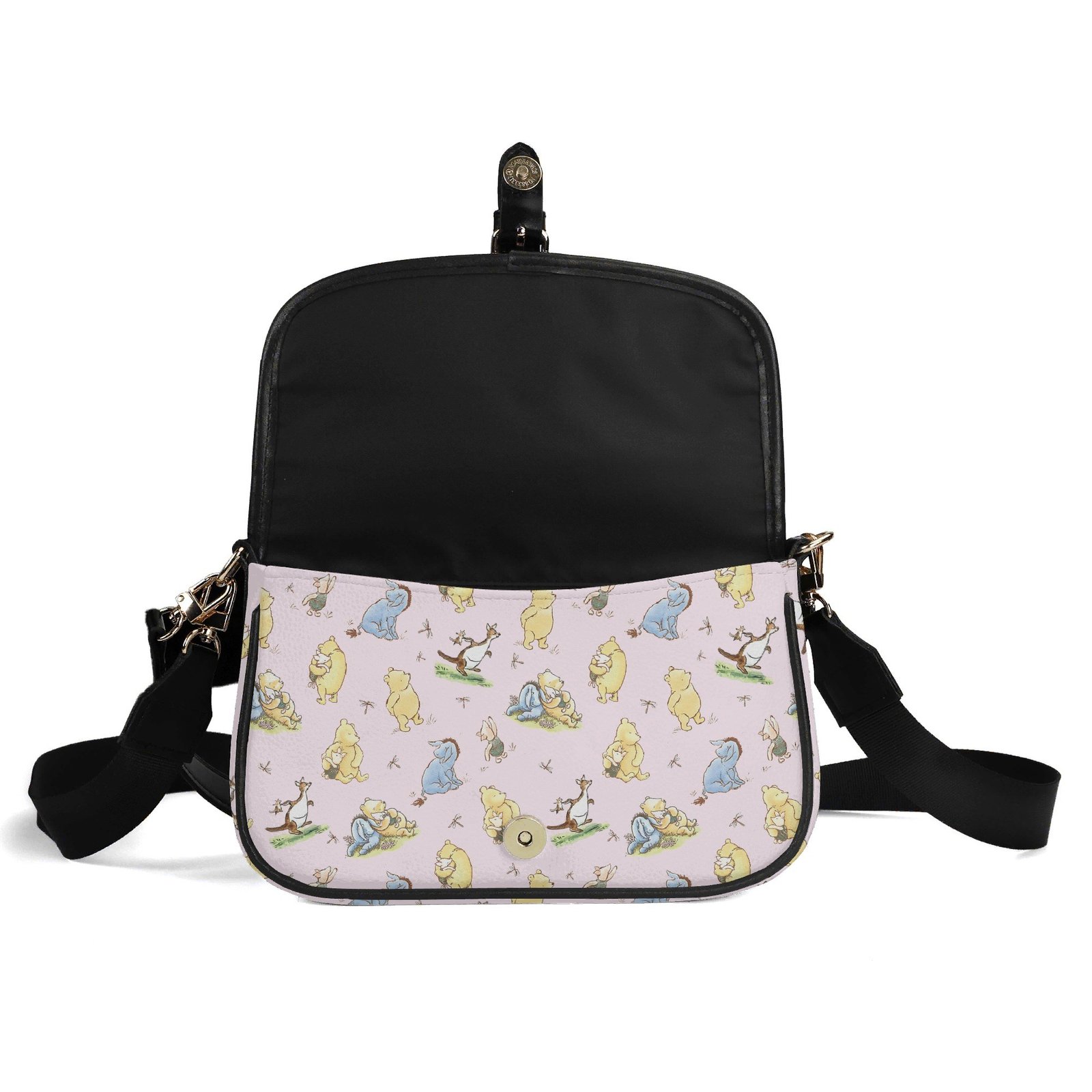 Pink Winnie the Pooh Mini Crossbody Bag with a Buckle - Image 6
