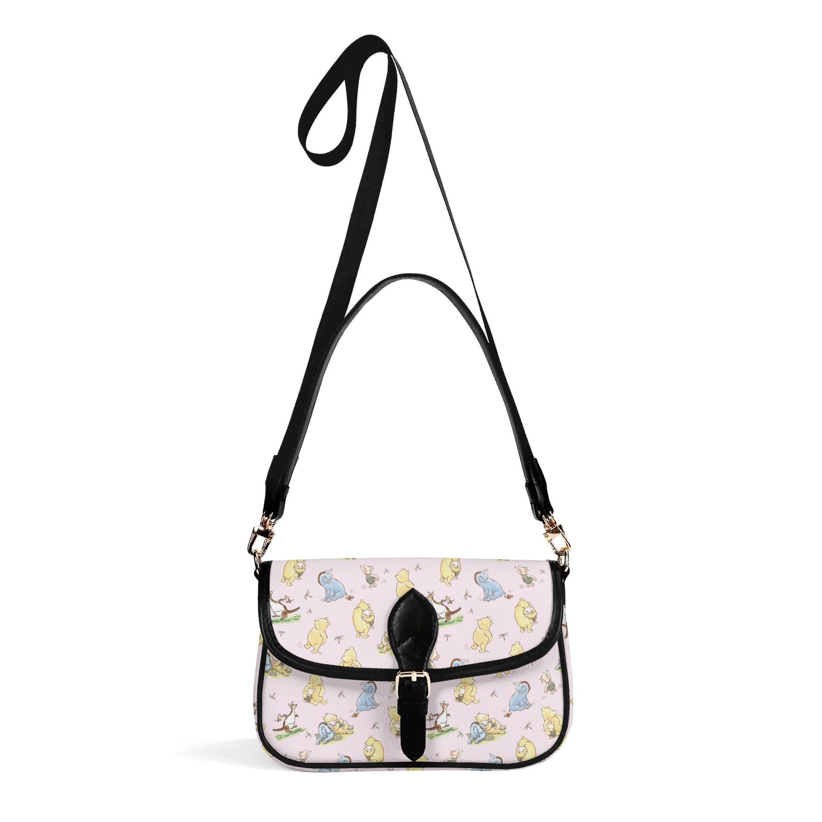 Pink Winnie the Pooh Mini Crossbody Bag with a Buckle - Image 7
