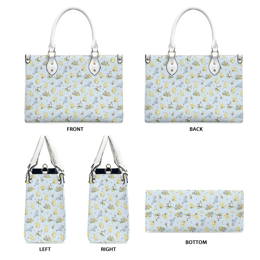 Blue Winnie the Pooh Handbag in Vegan Leather - Image 2