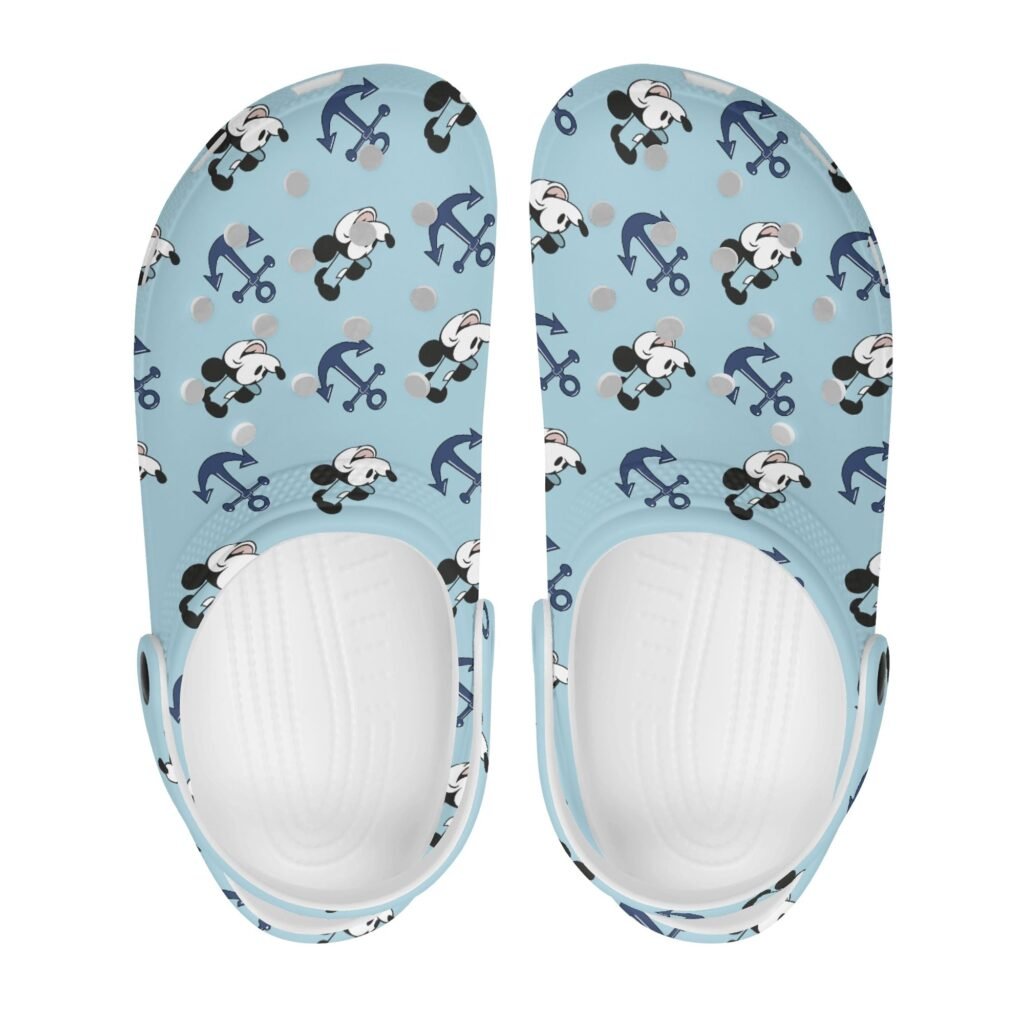 Steamboat Willie rubber clogs