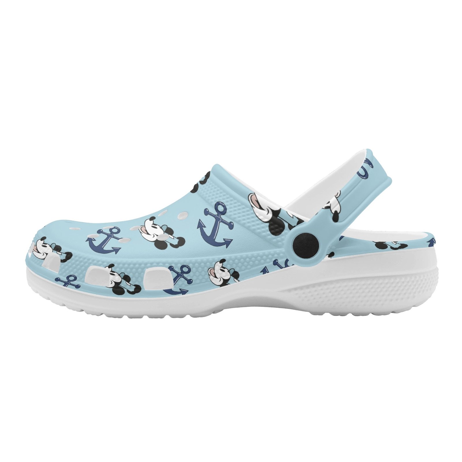 Steamboat Willie Women’s Rubber Clogs in Blue - Image 2