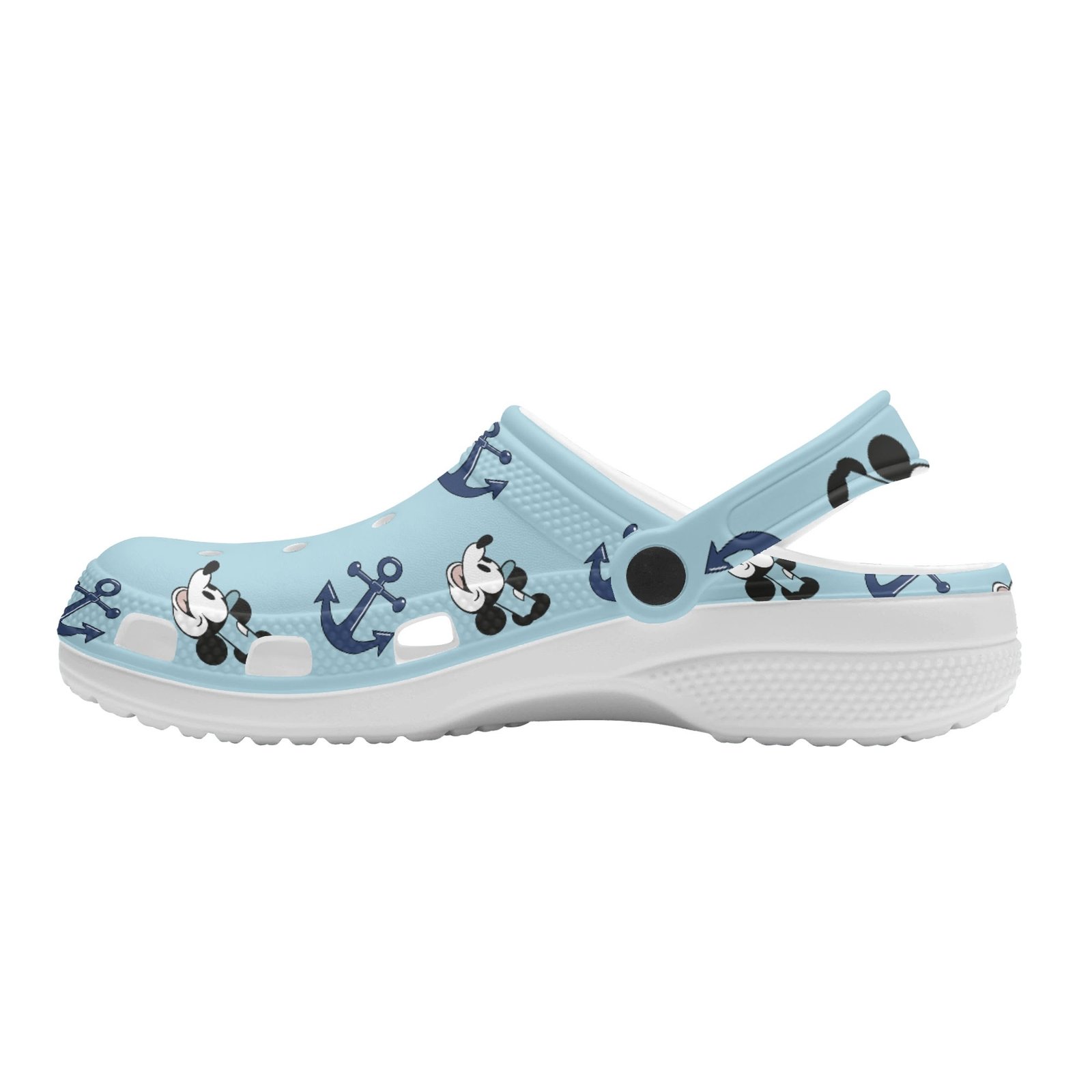Steamboat Willie Women’s Rubber Clogs in Blue - Image 4