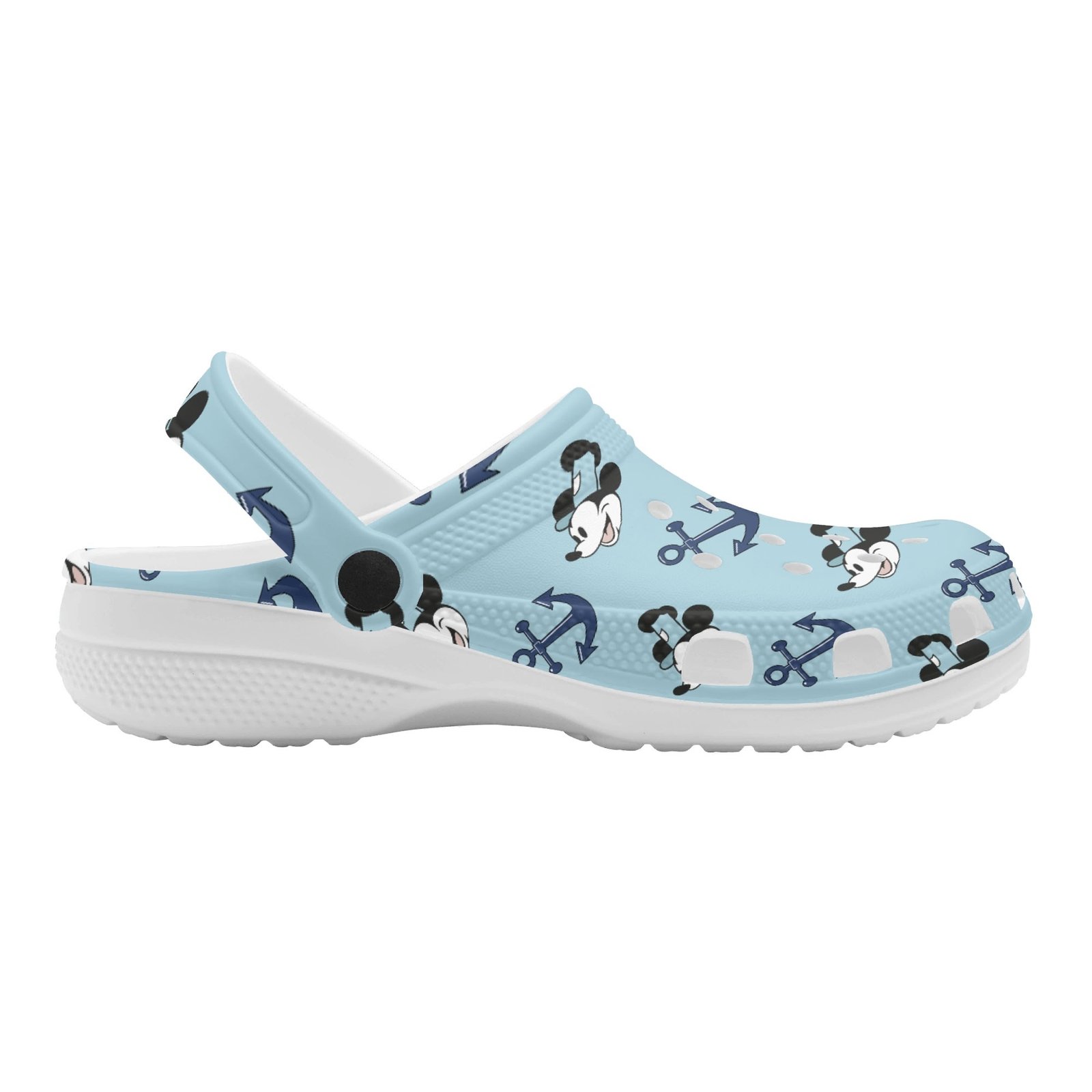 Steamboat Willie Women’s Rubber Clogs in Blue - Image 5