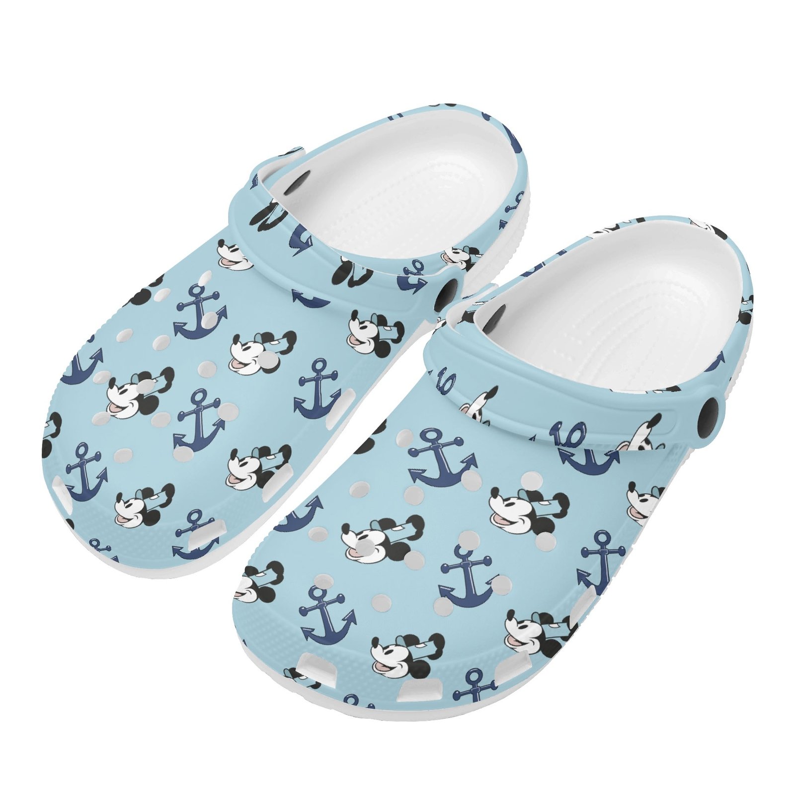 Steamboat Willie Women’s Rubber Clogs in Blue - Image 7