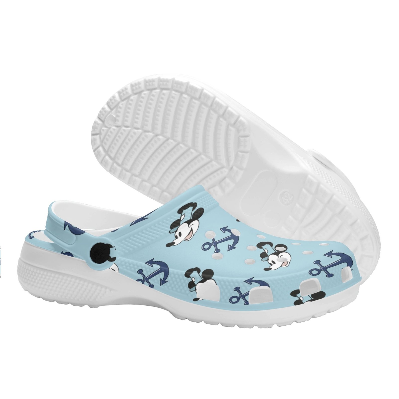 Steamboat Willie Women’s Rubber Clogs in Blue - Image 9