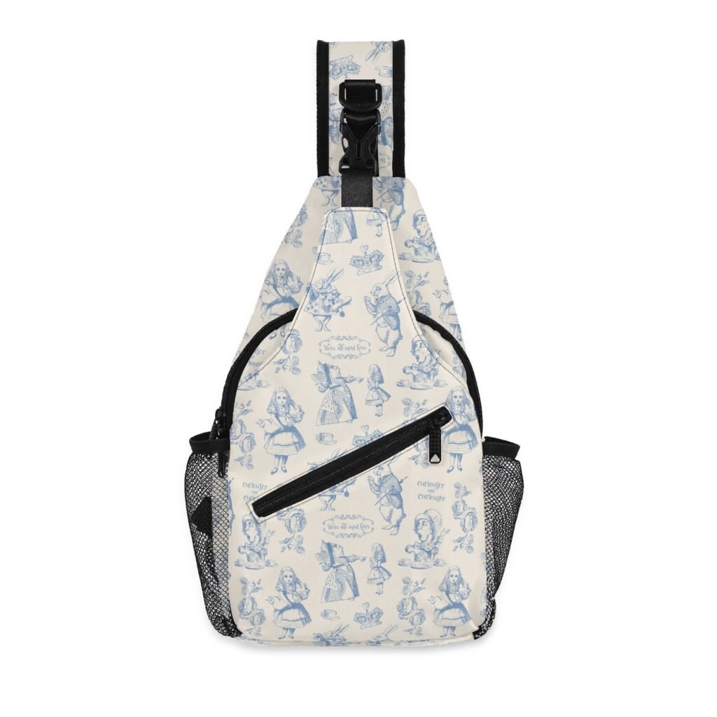 Alice in Wonderland Sling Bag in Blue