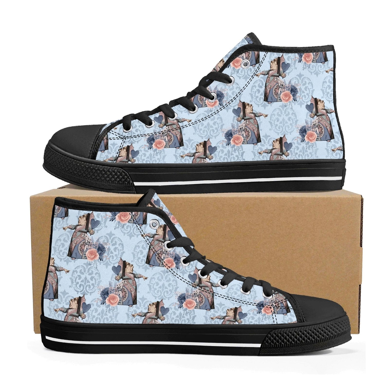 Women's Queen of Hearts High Top Shoes - Image 9