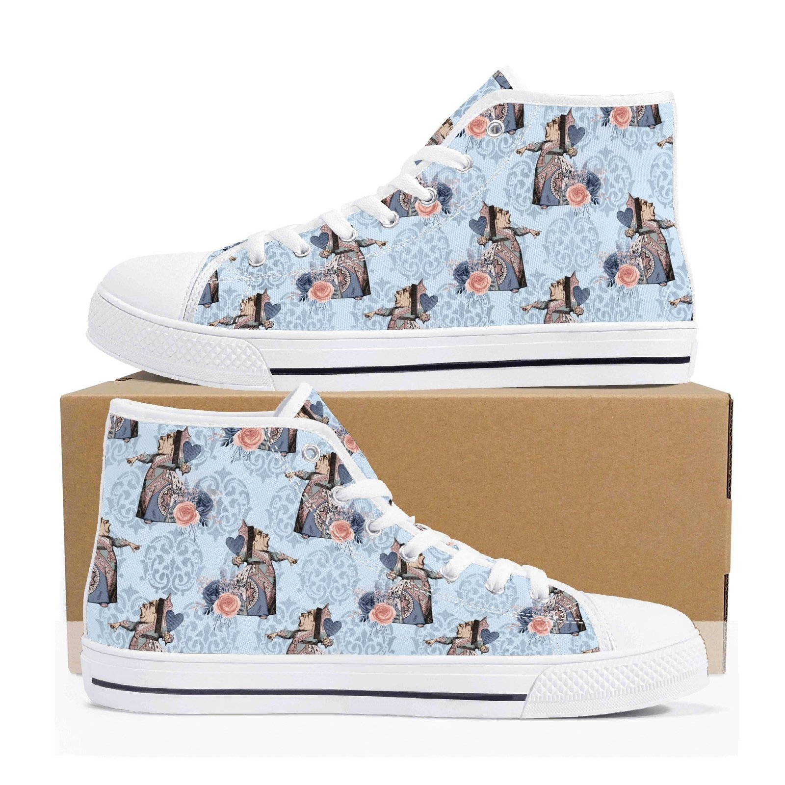 Women's Queen of Hearts High Top Shoes - Image 21