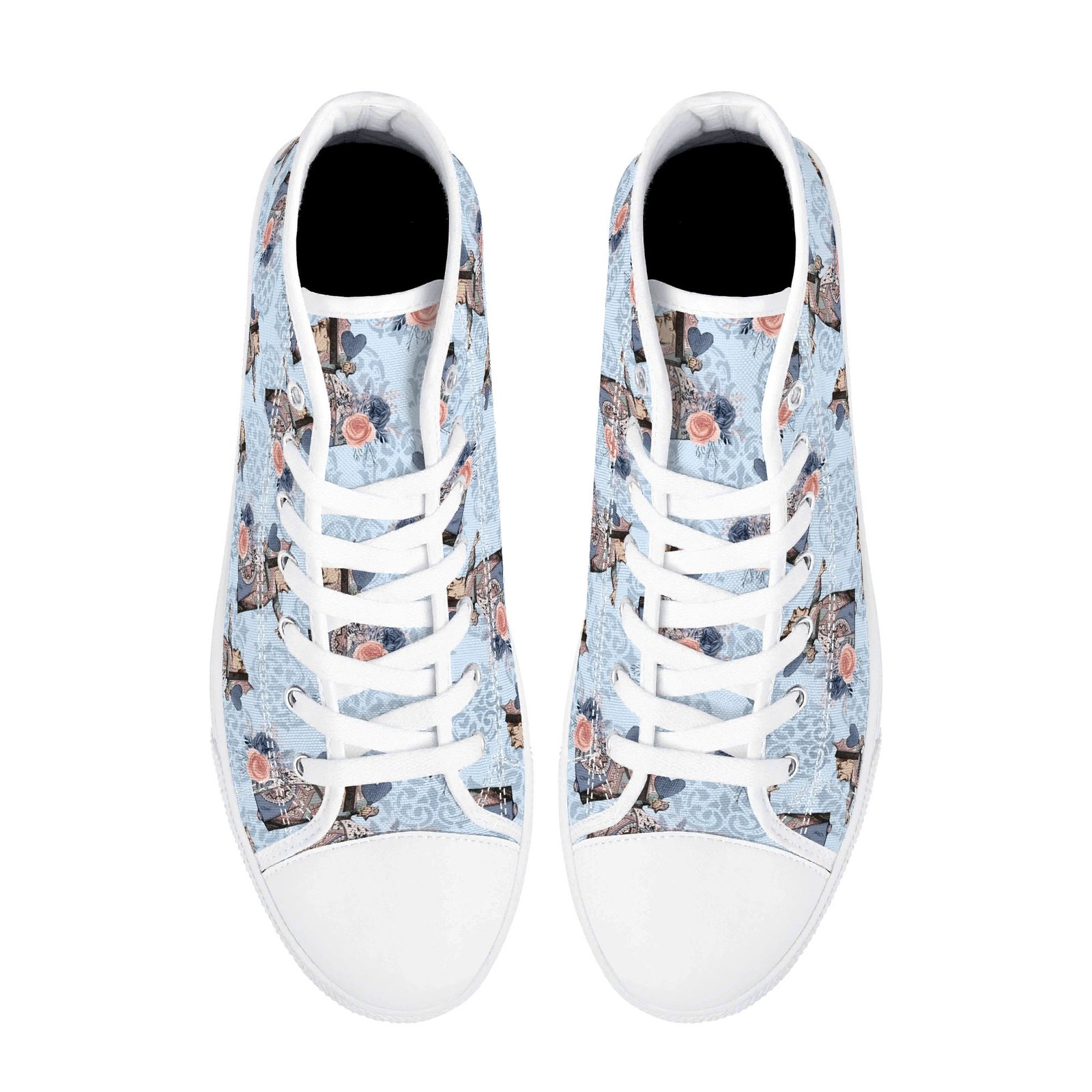 Women's Queen of Hearts High Top Shoes - Image 14
