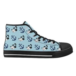 Women's Steamboat Willie High Top Shoes
