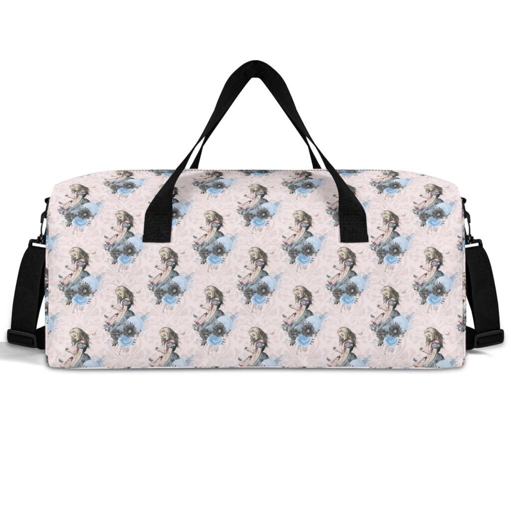 Pink Alice in Wonderland Duffel Bag