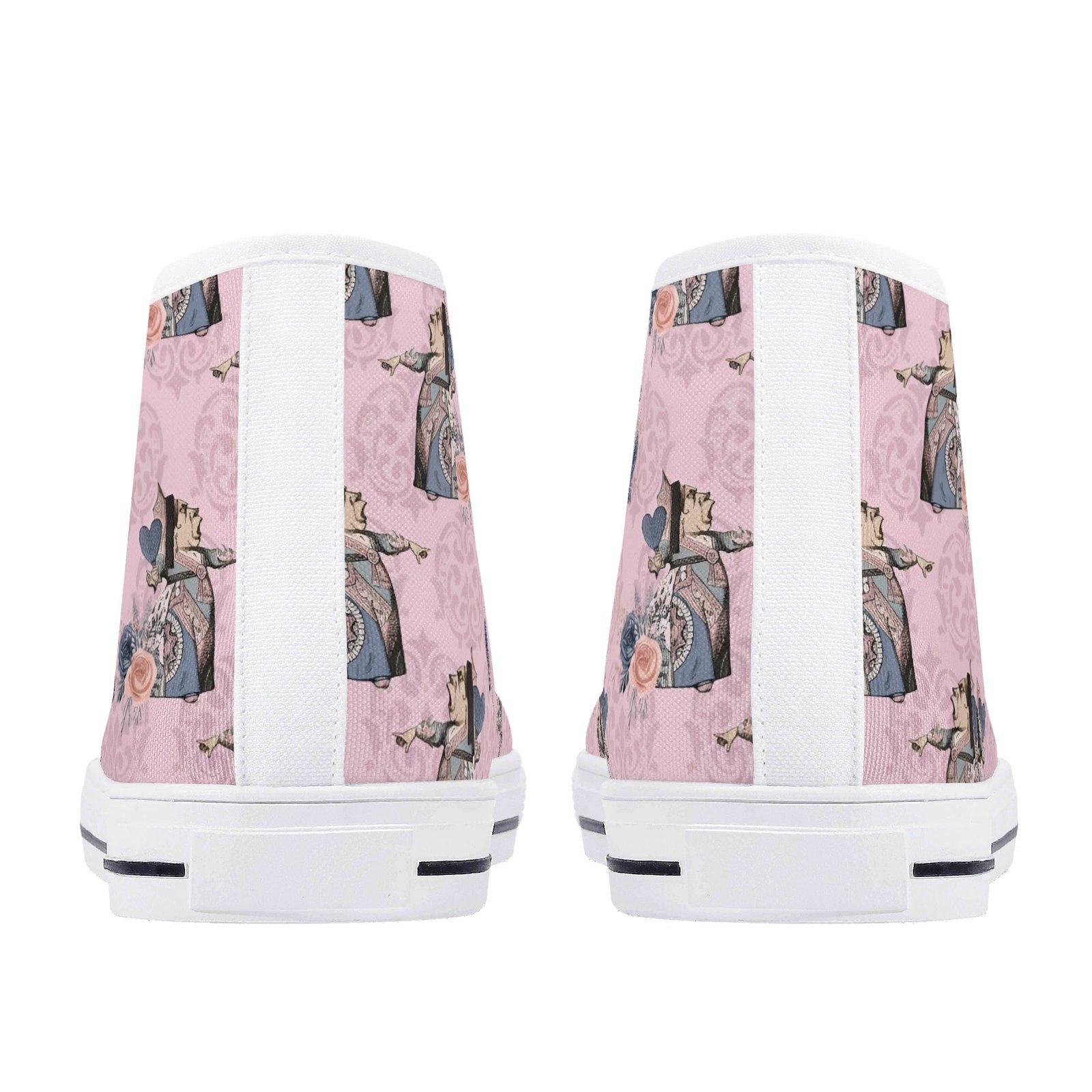 Pink Women’s Queen of Hearts Shoes | Queen of Hearts High Top Shoes - Image 15