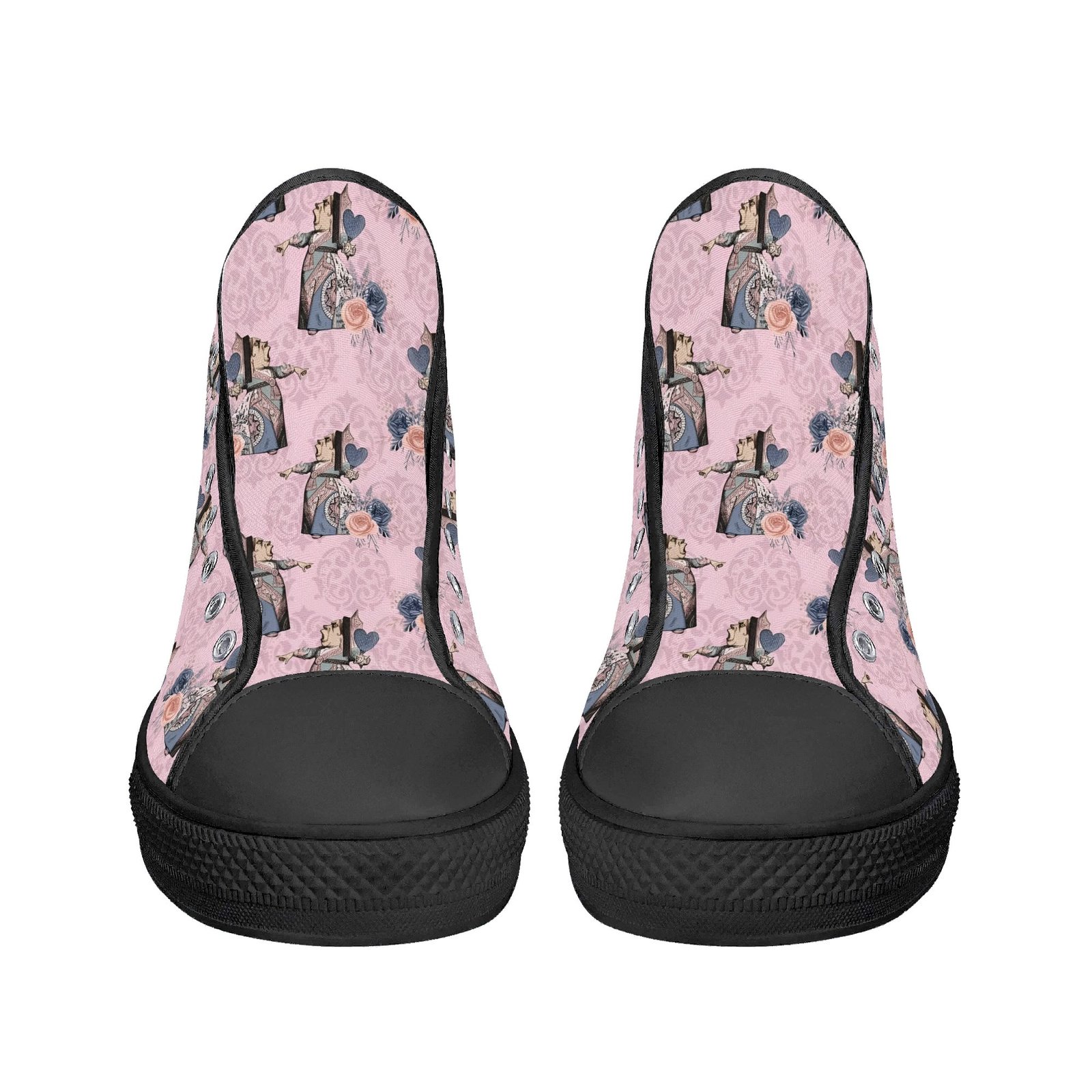 Pink Women’s Queen of Hearts Shoes | Queen of Hearts High Top Shoes - Image 4