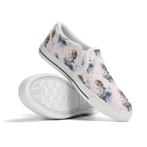 Pink Alice in Wonderland Slip On Shoes