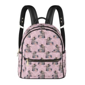 Pink Queen of Hearts Mini Backpack in Vegan Leather