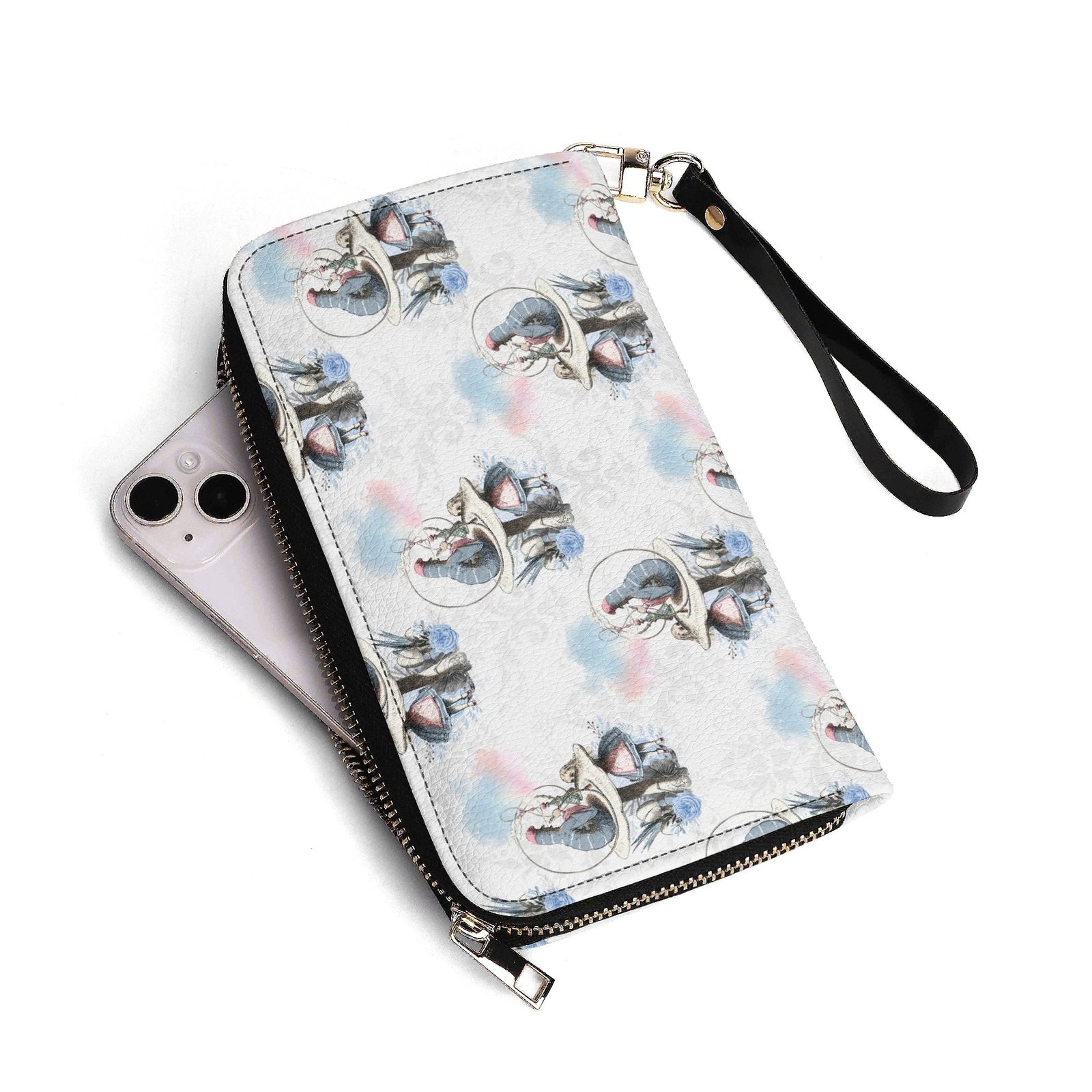 Alice in Wonderland - Alice and the Caterpillar Wallet for Women in Vegan Leather - Image 6