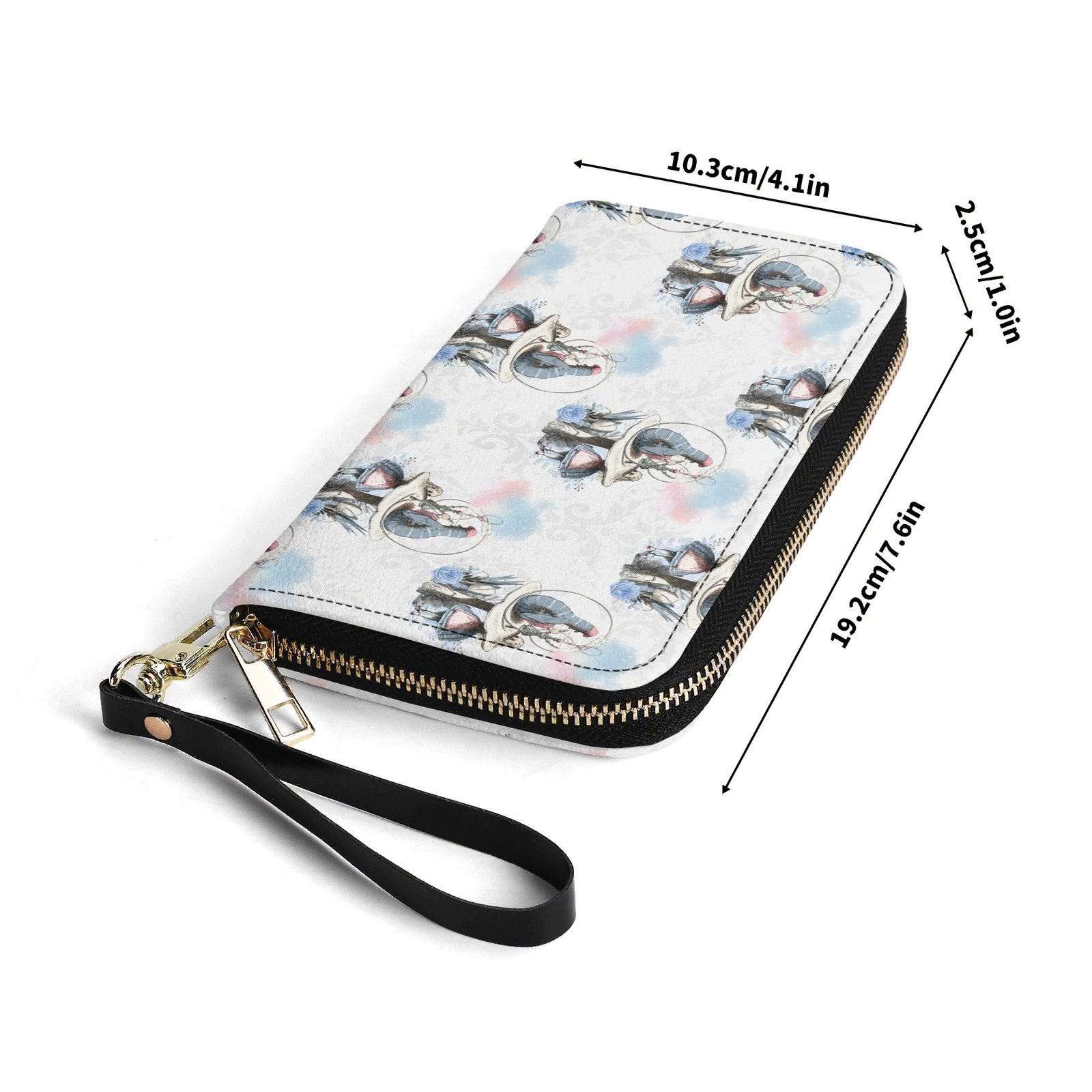 Alice in Wonderland - Alice and the Caterpillar Wallet for Women in Vegan Leather - Image 8