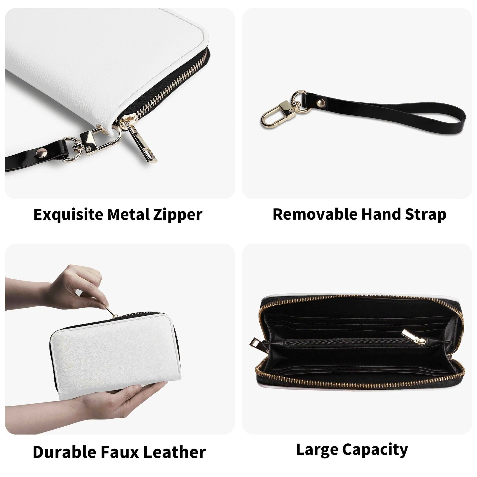 Alice in Wonderland - Alice and the Caterpillar Wallet for Women in Vegan Leather - Image 9