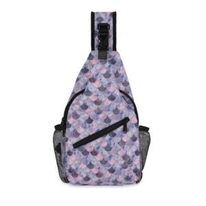 Purple Mermaid Sling Bag