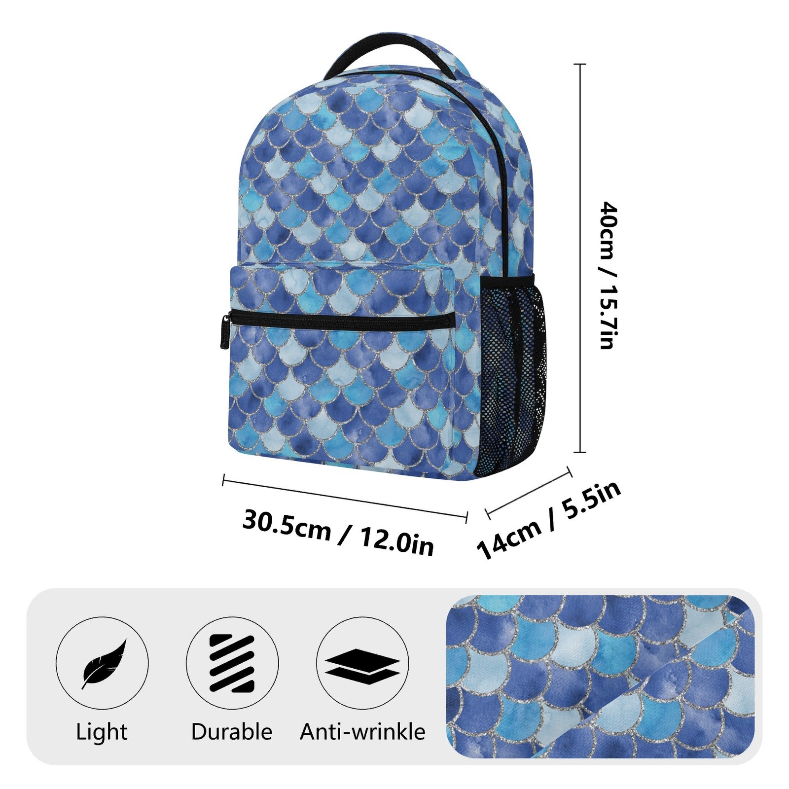 Blue Mermaid Backpack - Image 5