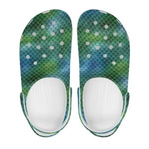 Green Mermaid Rubber Clogs