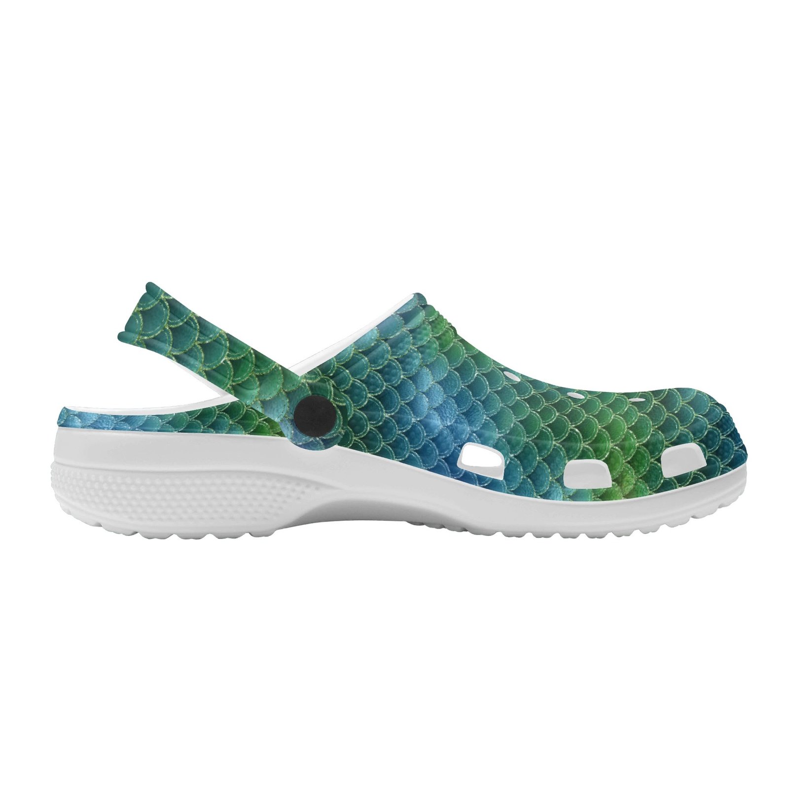 Green Mermaid Rubber Clogs - Image 3