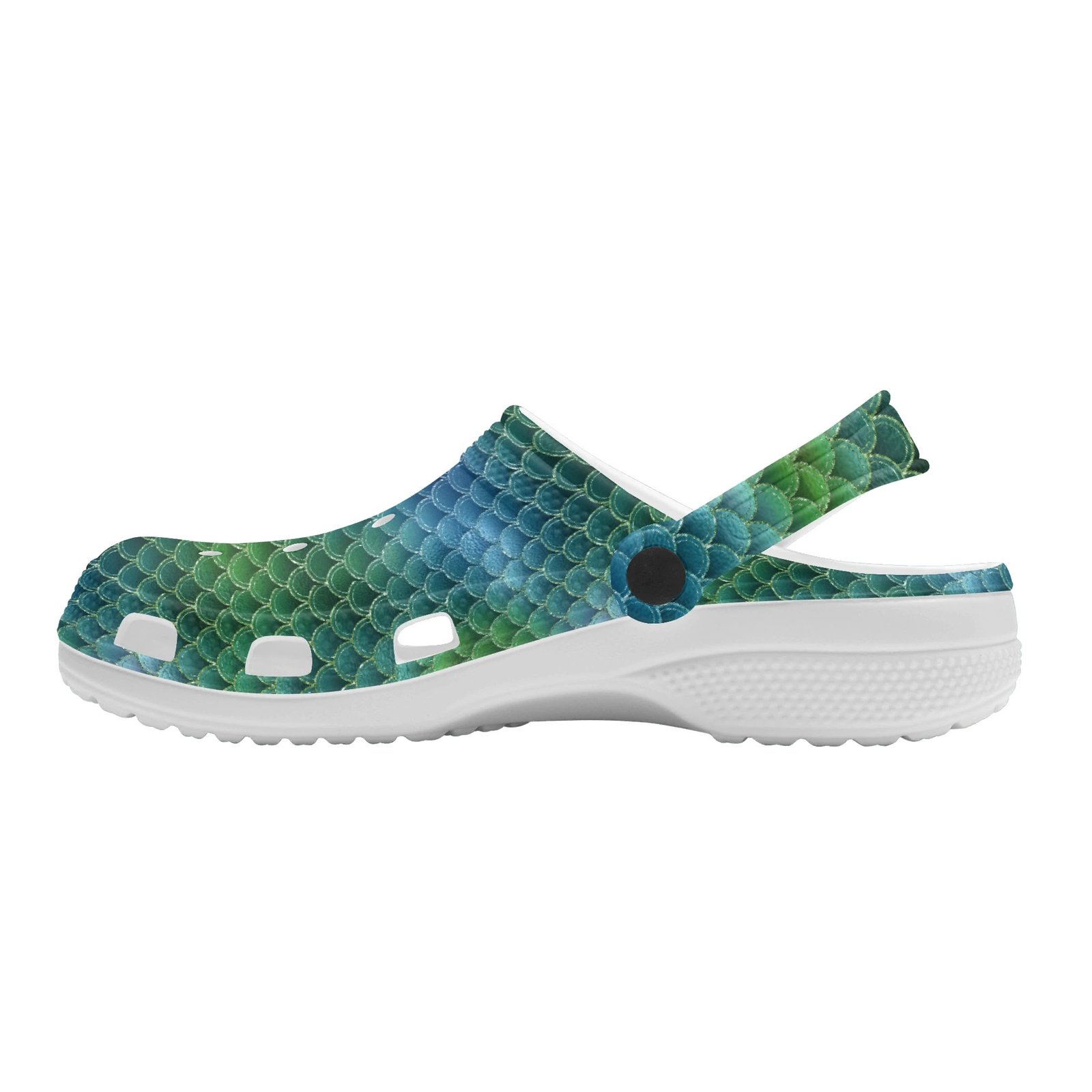 Green Mermaid Rubber Clogs - Image 4