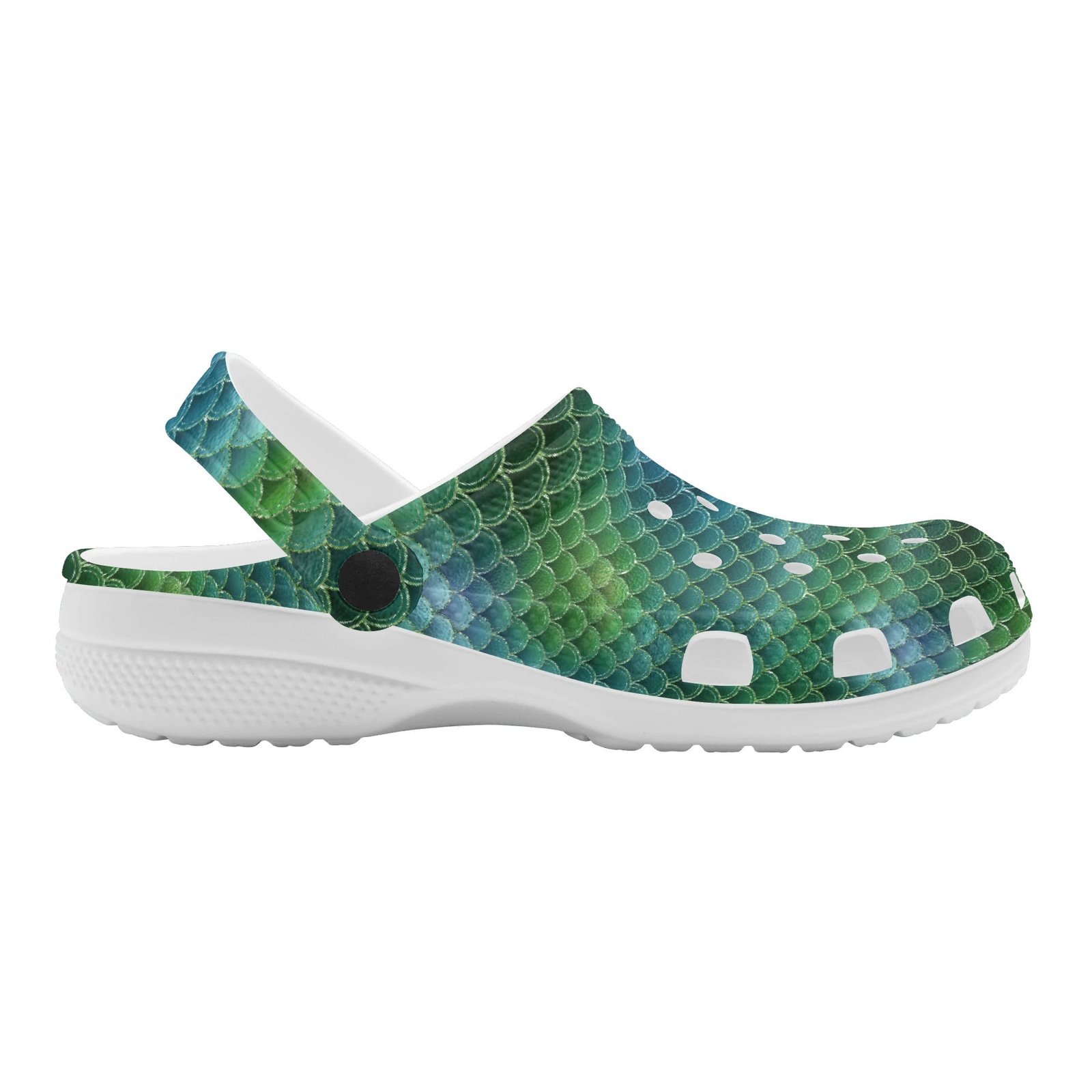 Green Mermaid Rubber Clogs - Image 5