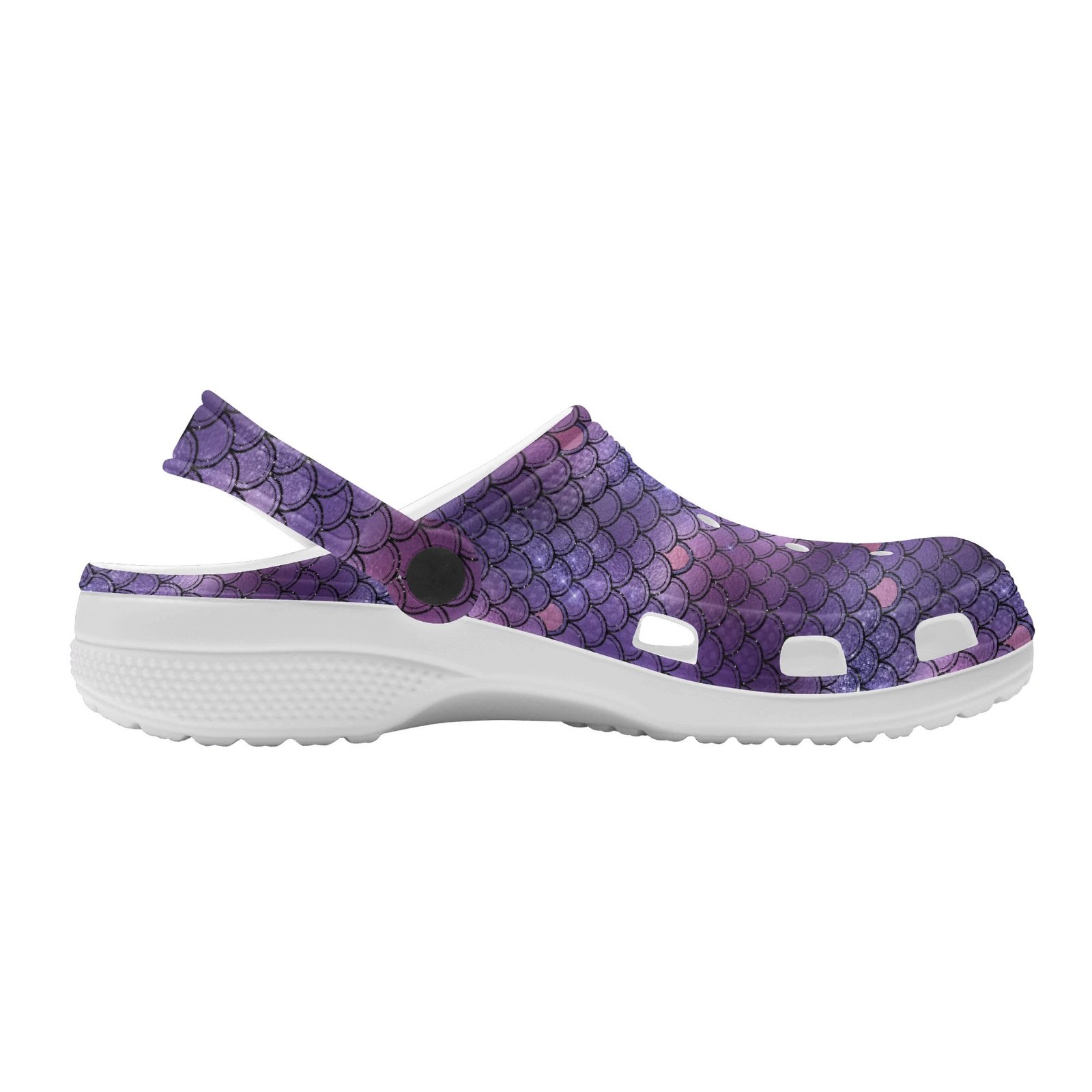 Purple Mermaid Rubber Clogs - Image 3