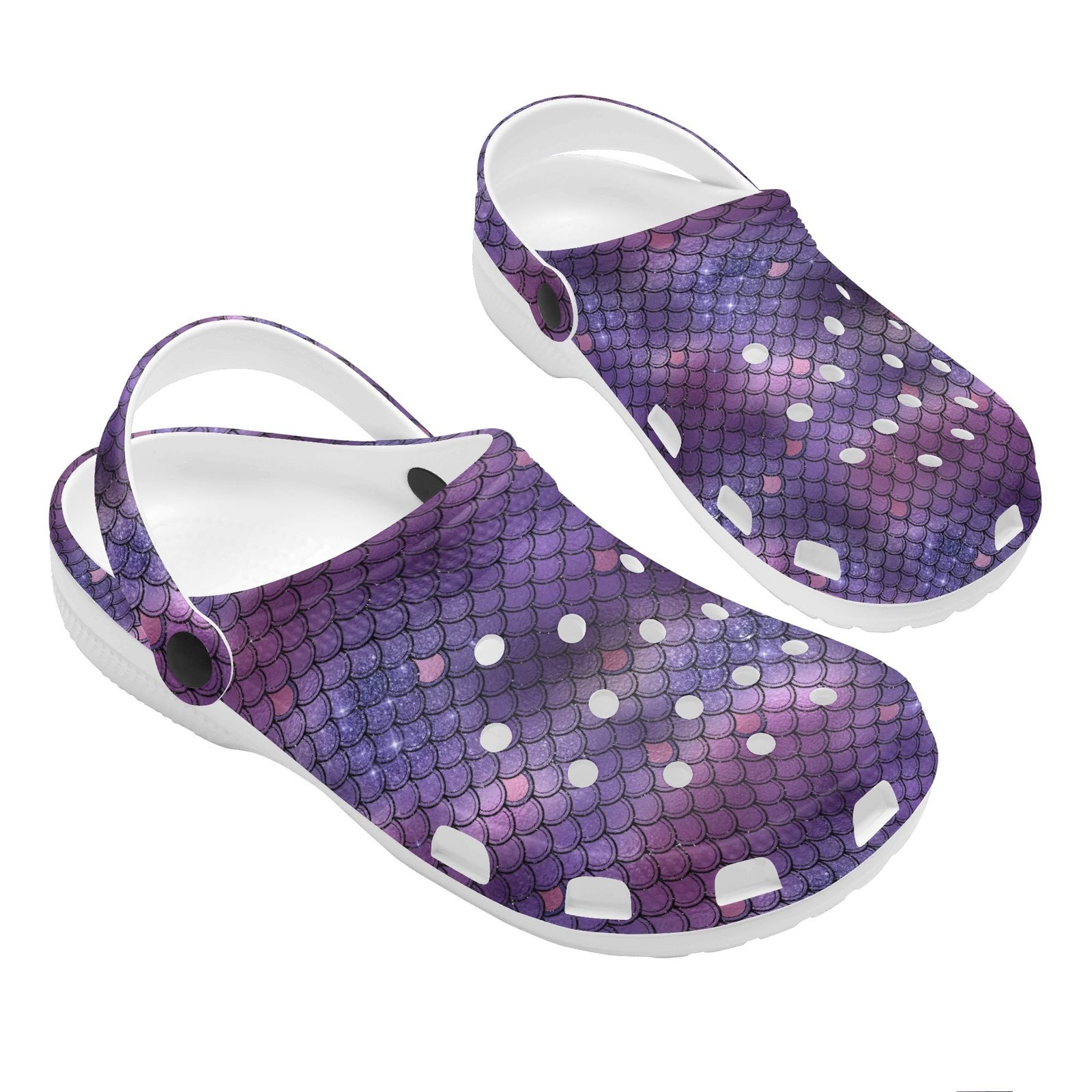Purple Mermaid Rubber Clogs - Image 8