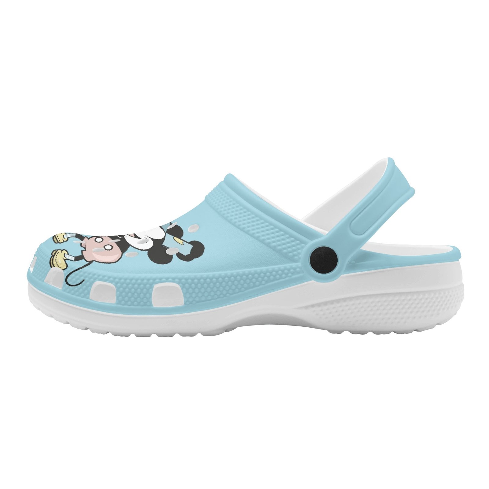 Women's Blue Steamboat Willie Rubber Clogs - Image 2