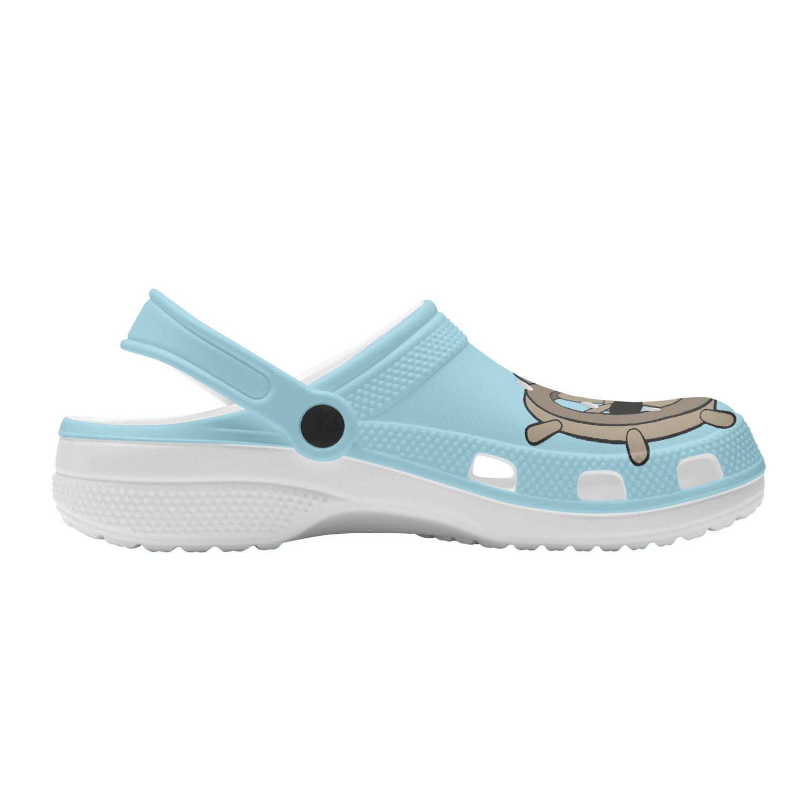 Women's Blue Steamboat Willie Rubber Clogs - Image 3