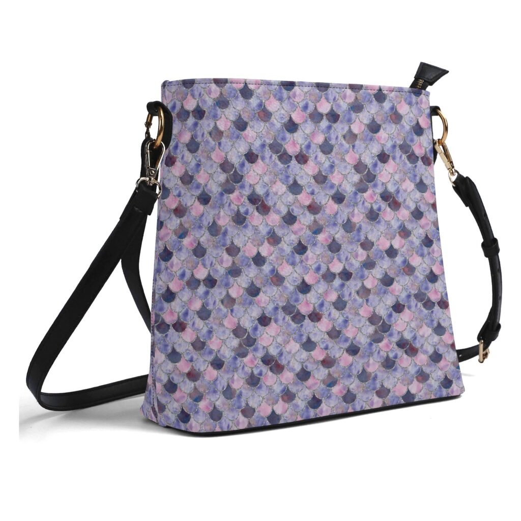 Purple Mermaid Bucket Bag