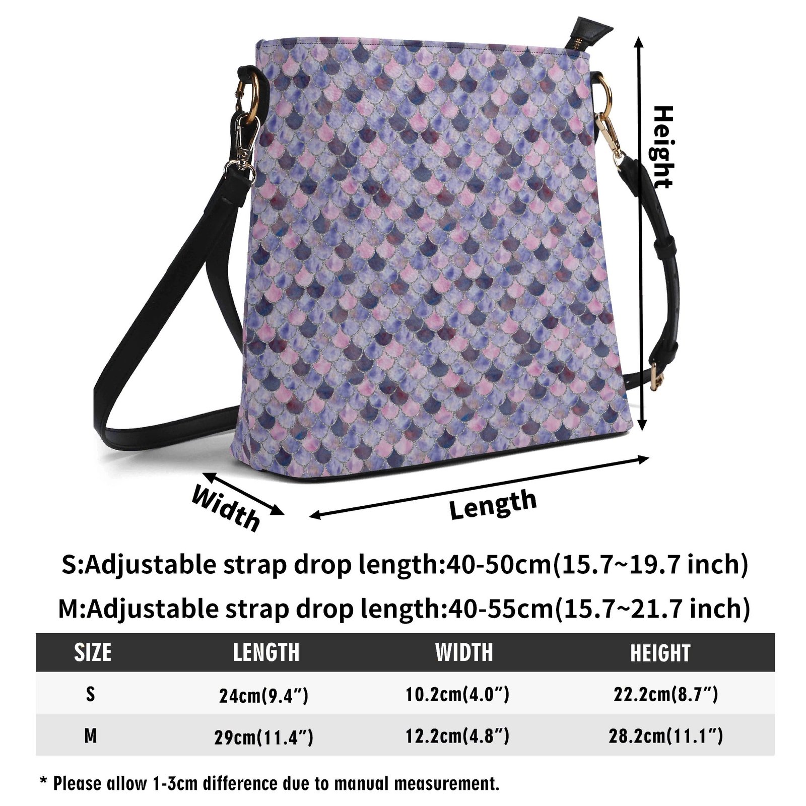 Purple Mermaid Bucket Bag - Image 8