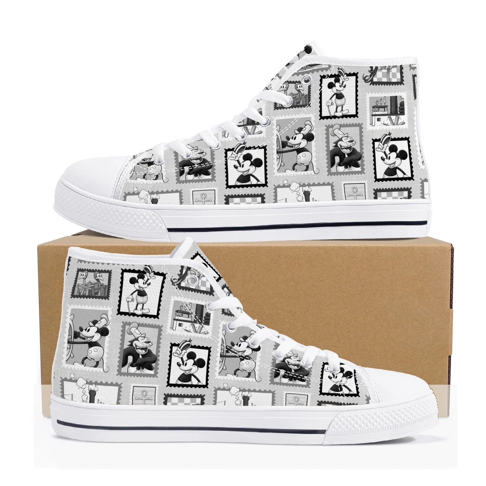 Women's Steamboat Willie High Top Shoes - Image 16