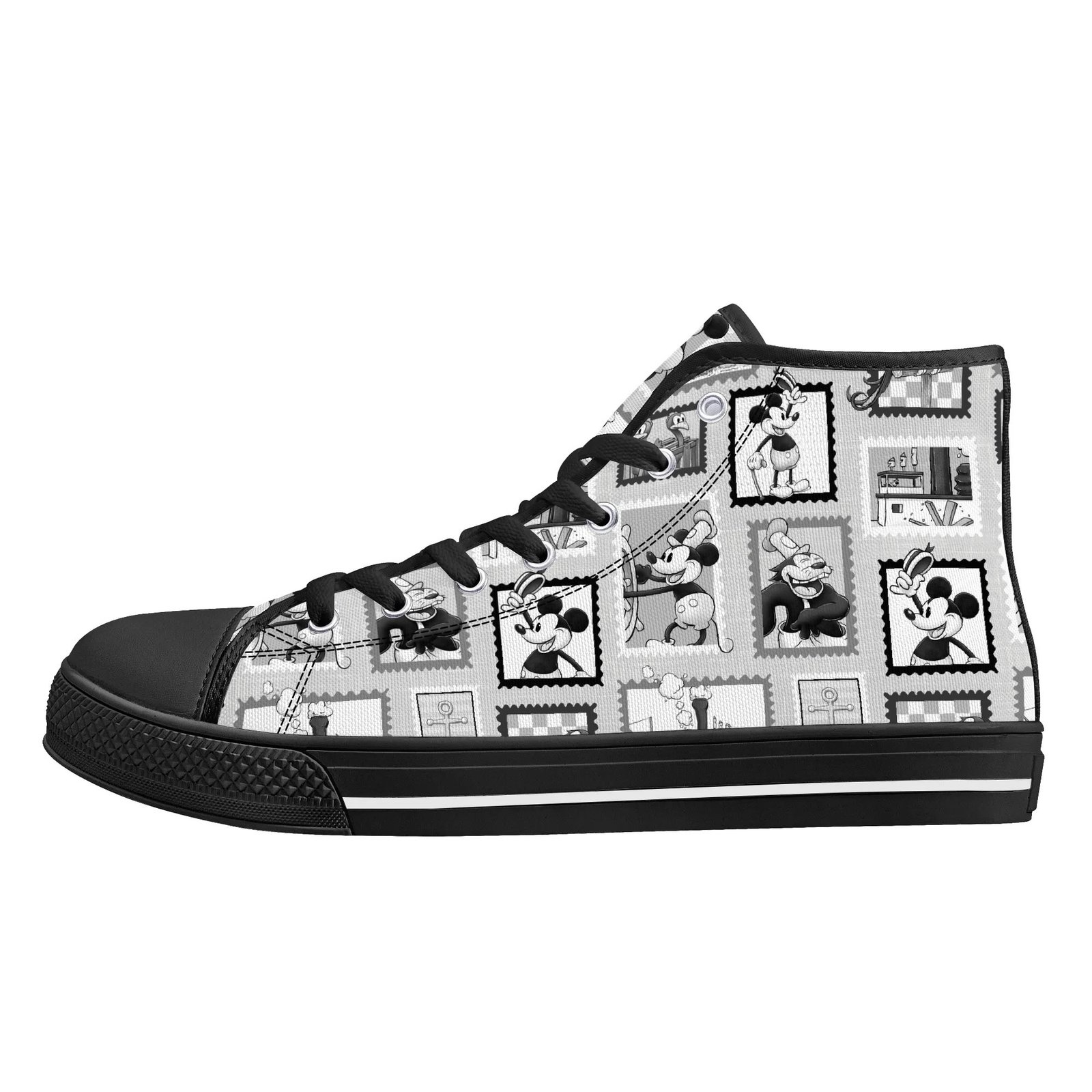 Women's Steamboat Willie High Top Shoes - Image 5