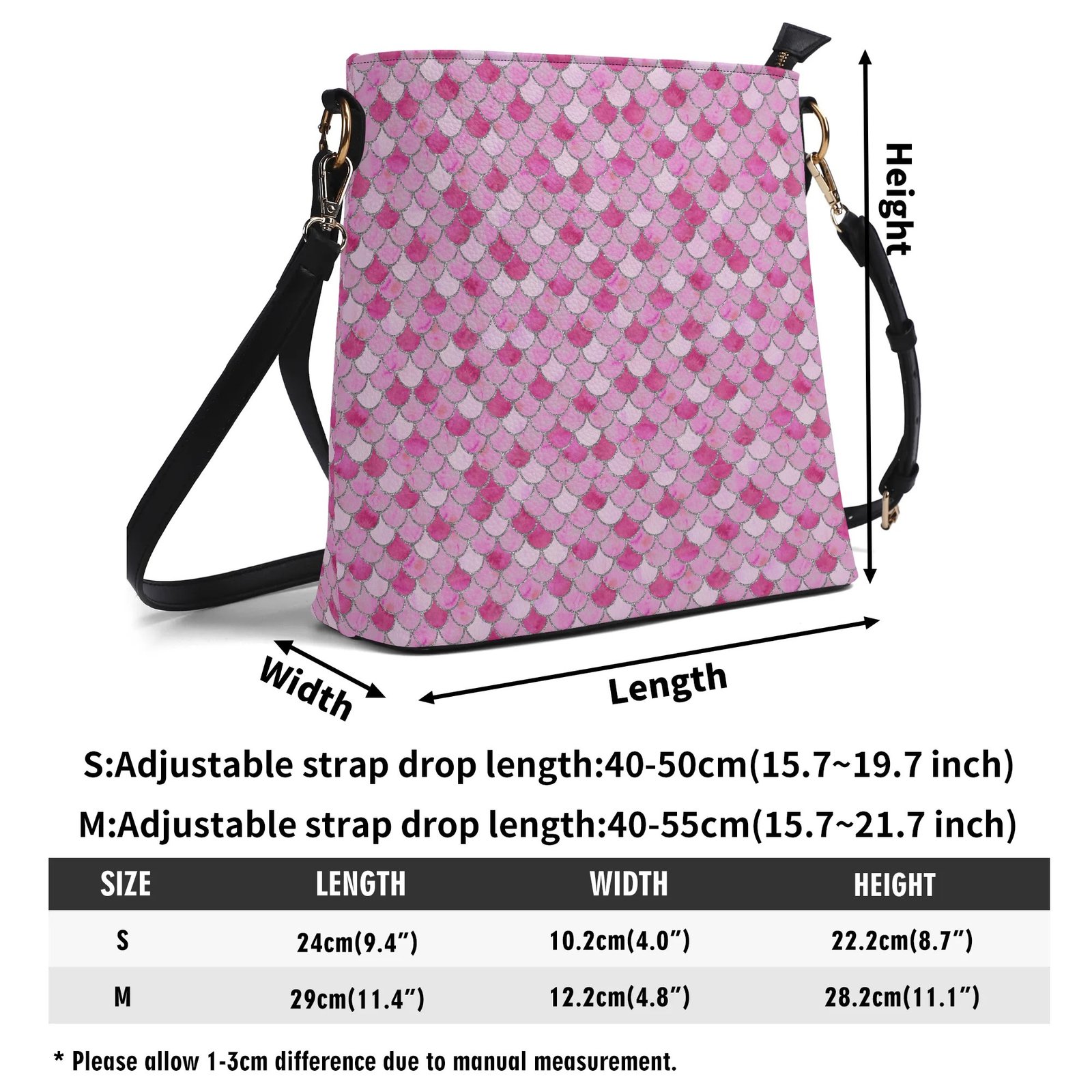 Pink Mermaid Bucket Bag - Image 8
