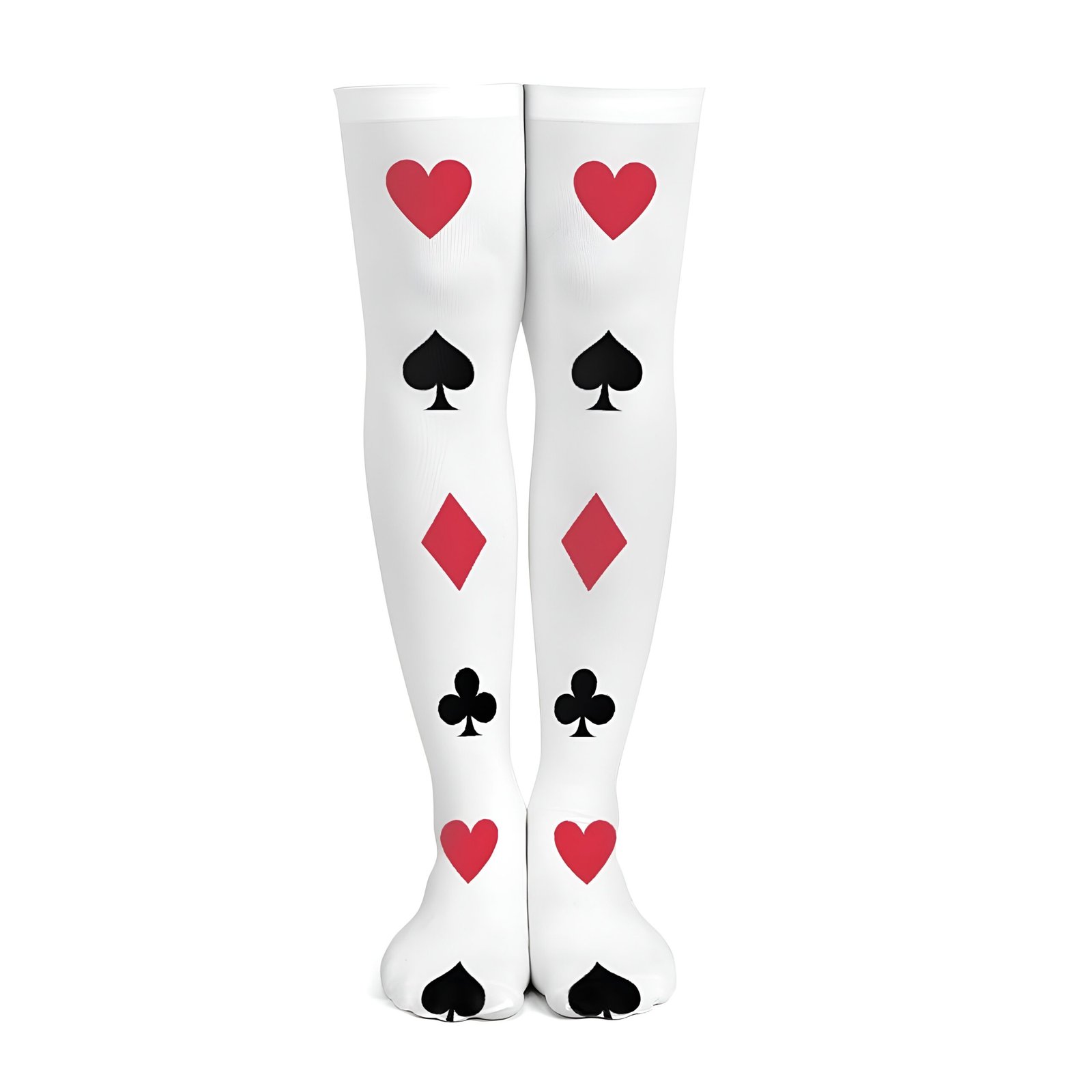 Alice in Wonderland Thigh High Stockings | Wonderland Tights | Card Thigh High Tights - Image 5