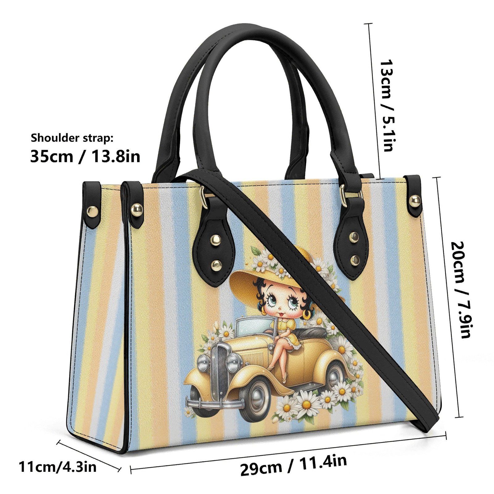 Betty Boop Handbag | The Great Gatsby Handbag in Vegan Leather - Image 8