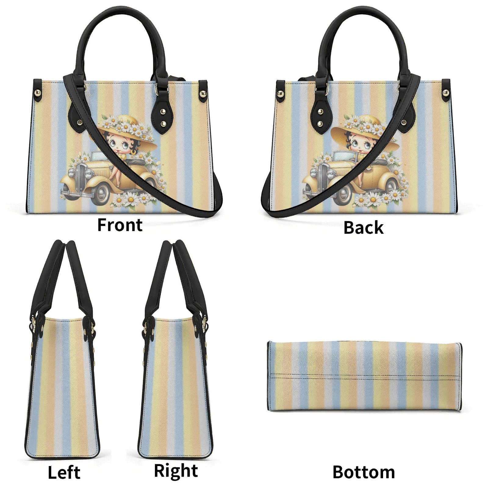 Betty Boop Handbag | The Great Gatsby Handbag in Vegan Leather - Image 9