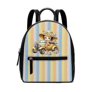 Betty Boop vegan leather mini backpack