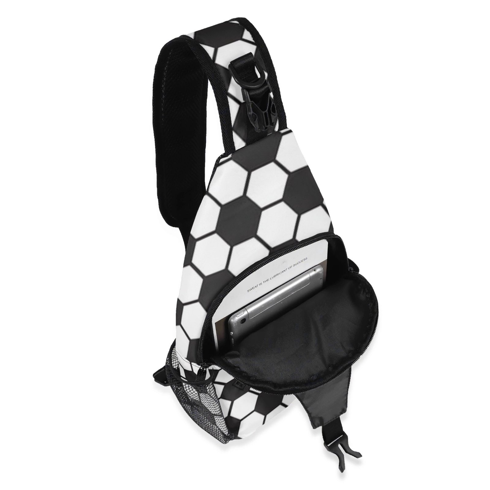 Soccer Sling Bag | Soccer Ball Chest Bag Crossbody Bag with Adjustable Strap - Image 5