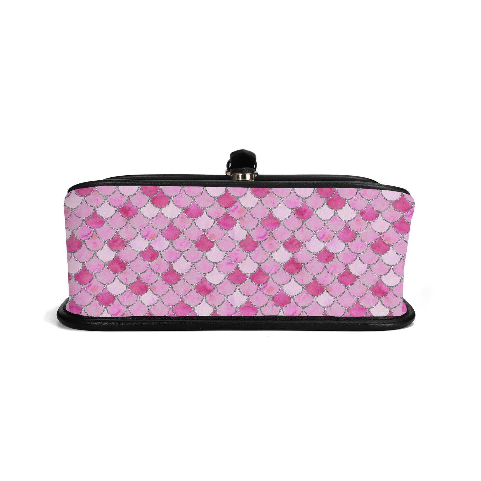 Pink Mermaid Crossbody Bag with a Buckle - Image 4