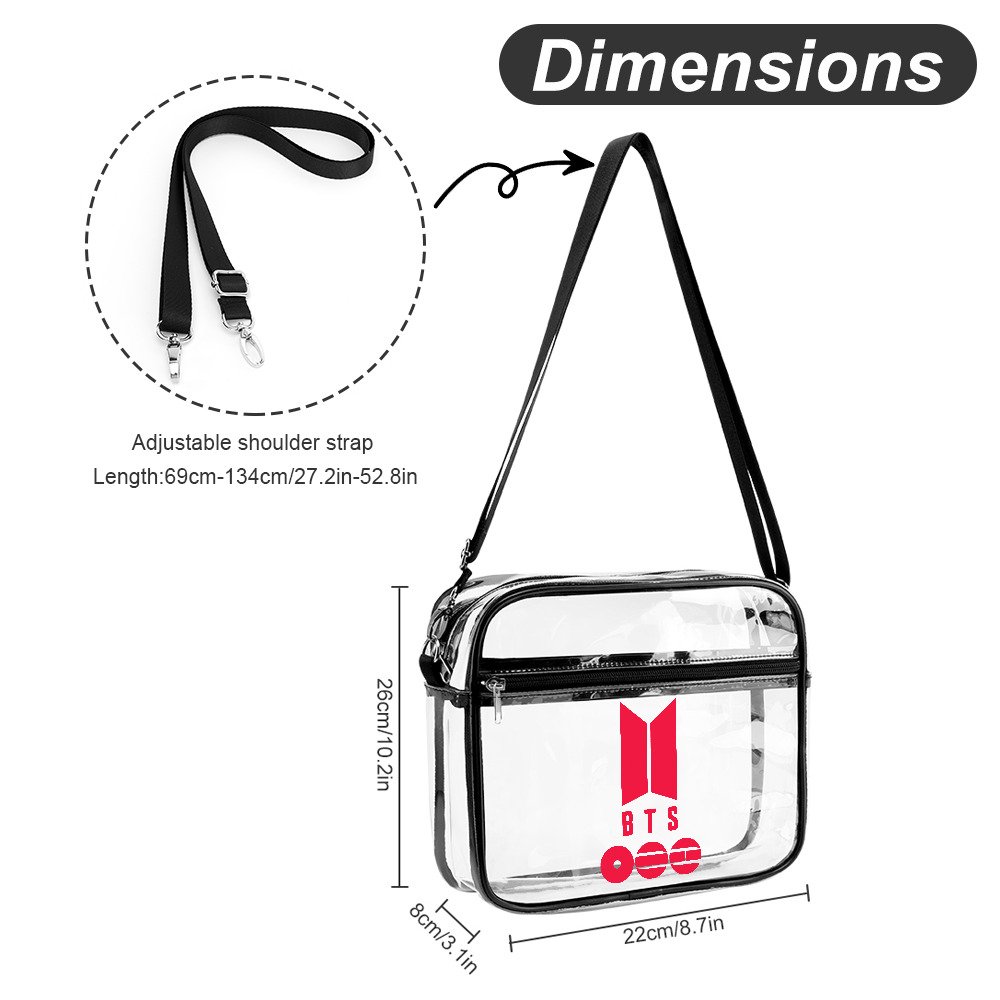 BTS Transparent Bag in Red - Image 2
