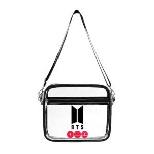 BTS Transparent Bag in Black and Red