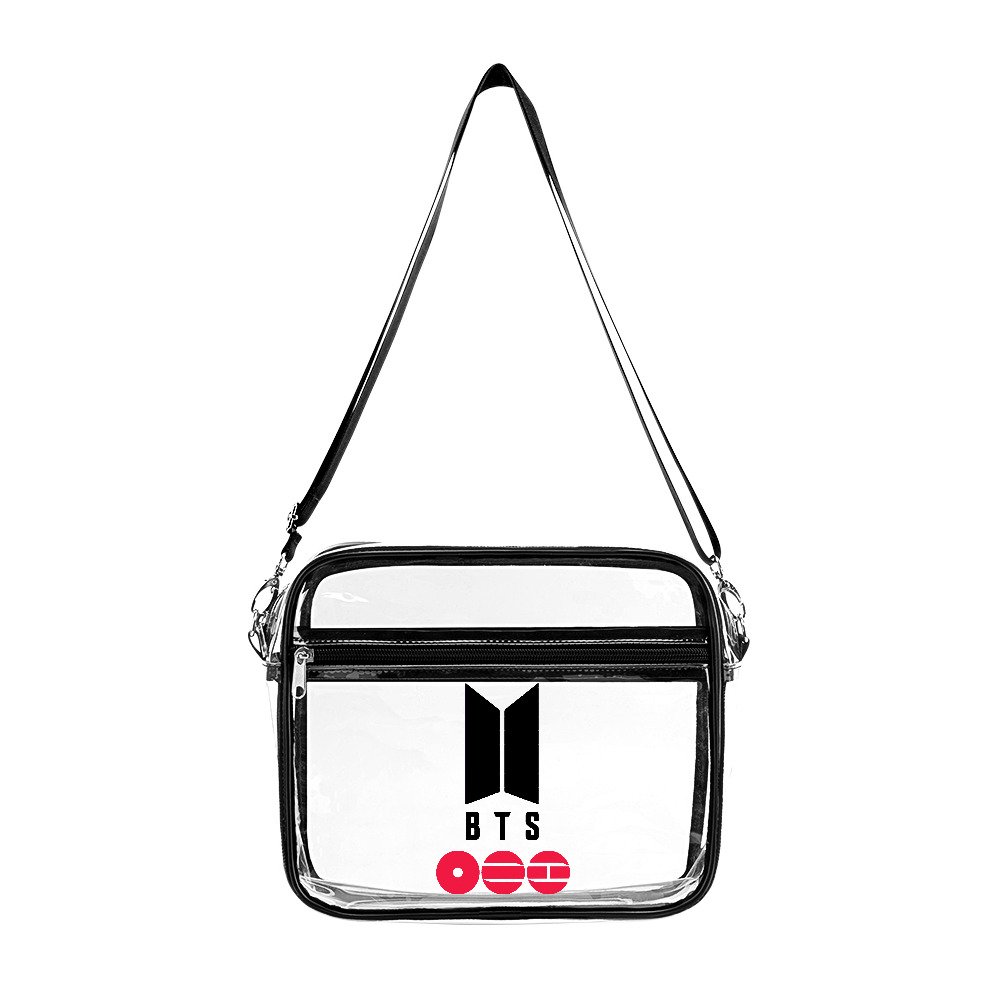 BTS Transparent Bag in Black and Red