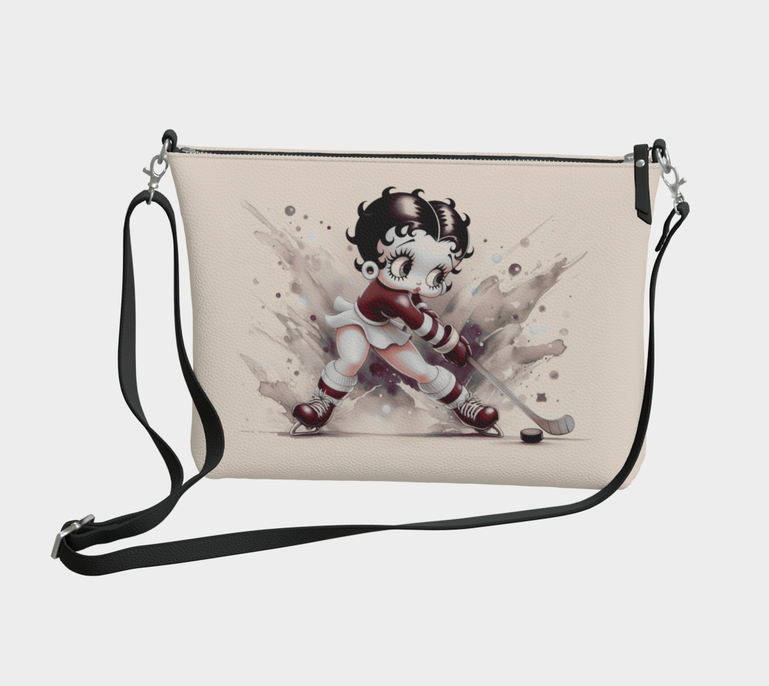 Hockey Betty Boop Mini Bag in Sepia Tone