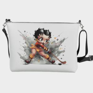 Hockey Betty Boop Mini Bag in Red and Gold