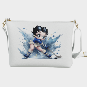 Hockey Betty Boop Mini Bag in Blue and White
